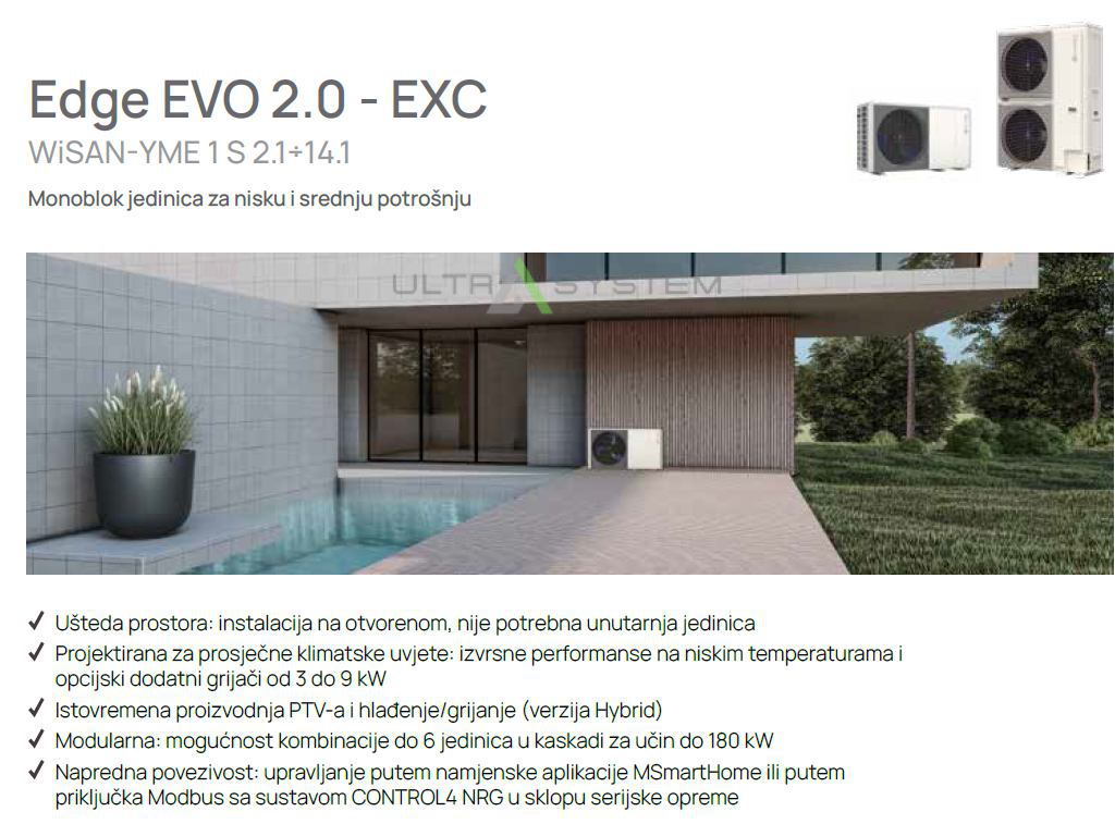 Dizalica topline Edge EVO 2.0 - EXC / 14,50 kw / do 240 m2
