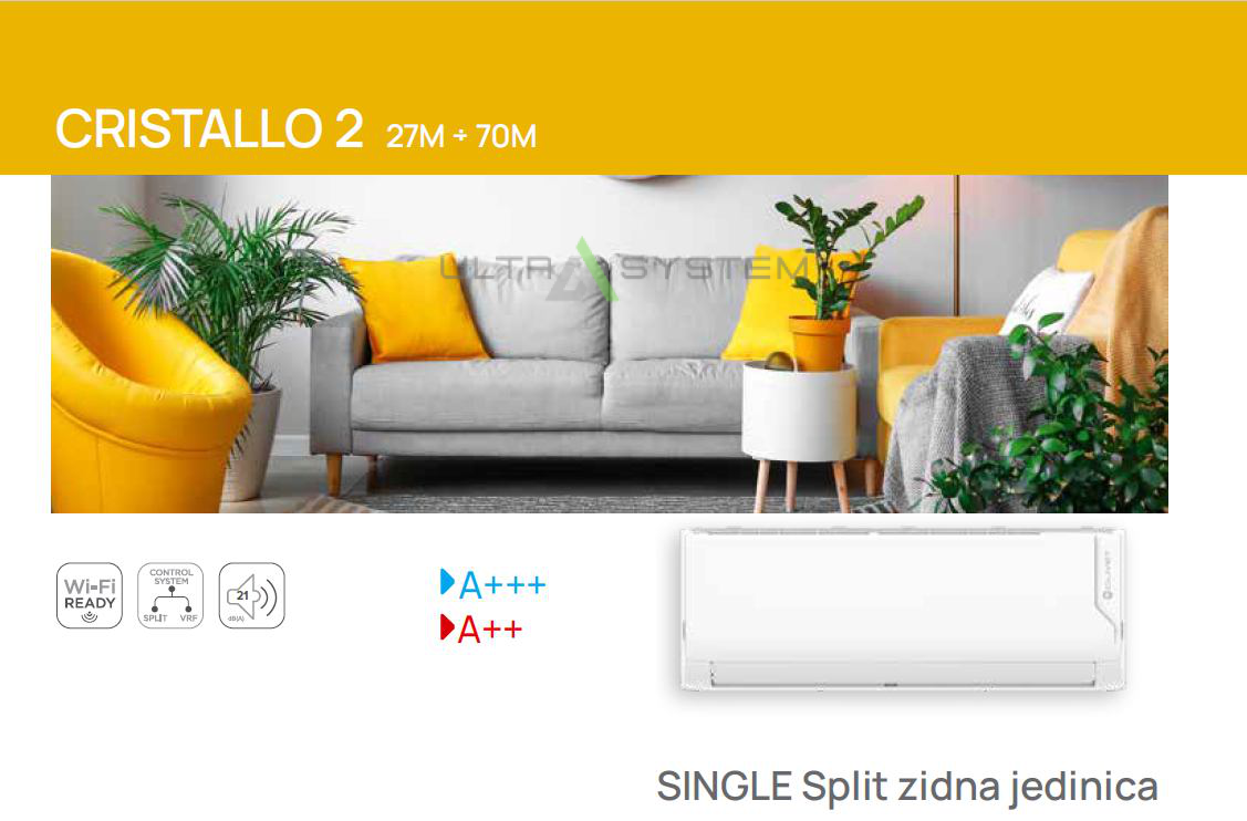 Cristallo 2 klima uređaj / 2,7 kw / do 30 m2