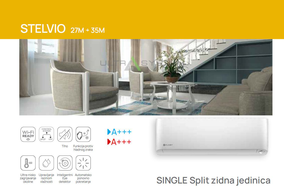Stelvio klima uređaj / 2,7 kw / do 30 m2