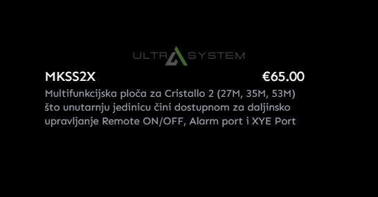 Multifunkcijska ploča za Stelvio klime