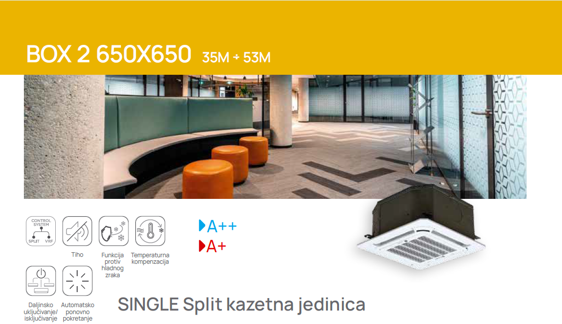BOX 2 - single split kazetne jedinice